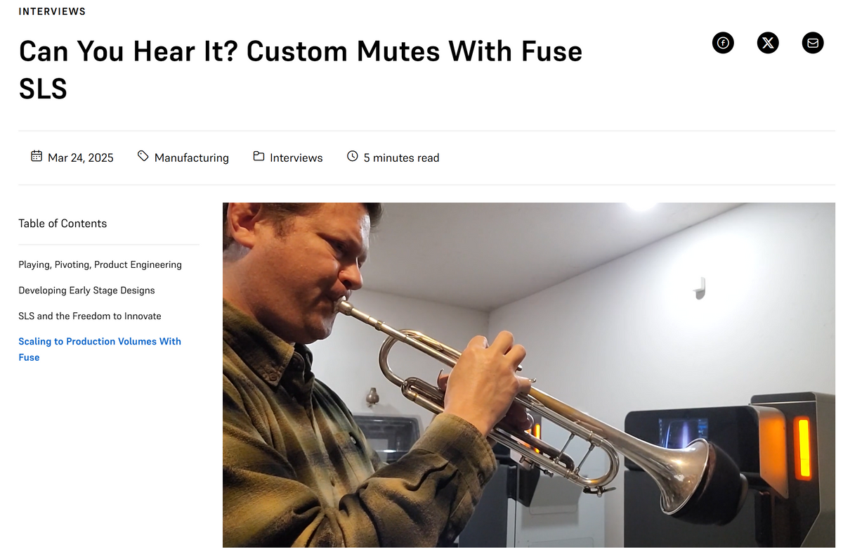 S-Mute Featured by 3D Printer Giant Formlabs